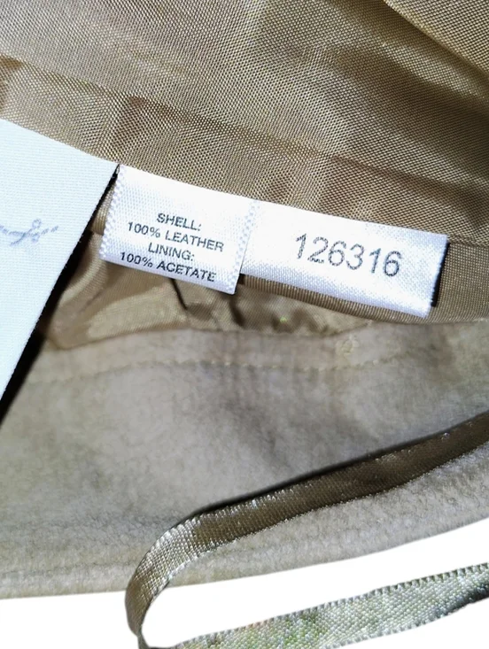 Loft Beige Suede Pleated Hem Skirt Women's Size 6    50 - Picture 4 of 14